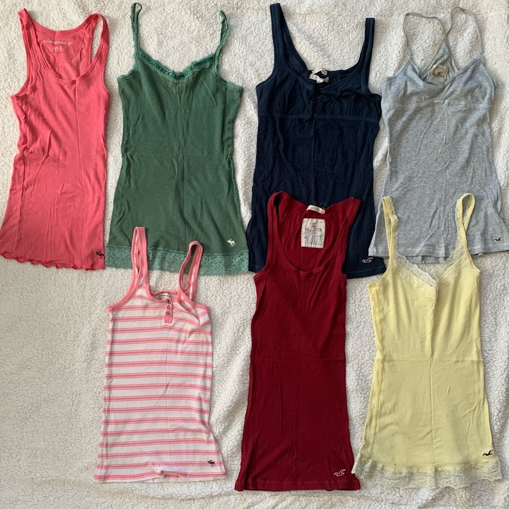 Abercrombie/Hollister Tanks - 7 for $70